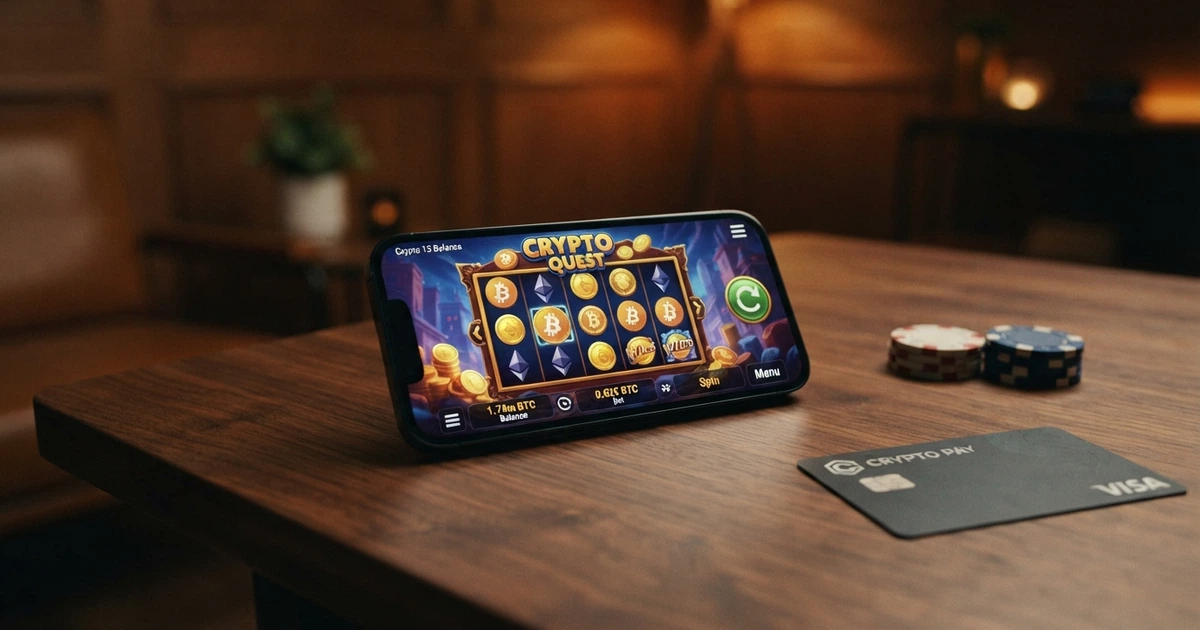 Interfaccia di un casinò online con opzione di deposito in Ethereum e saldo in criptovaluta