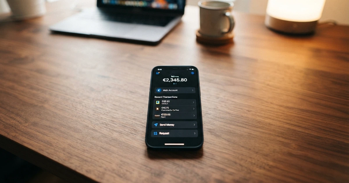 L'app MuchBetter aperta sulla schermata principale con il logo e il saldo in euro