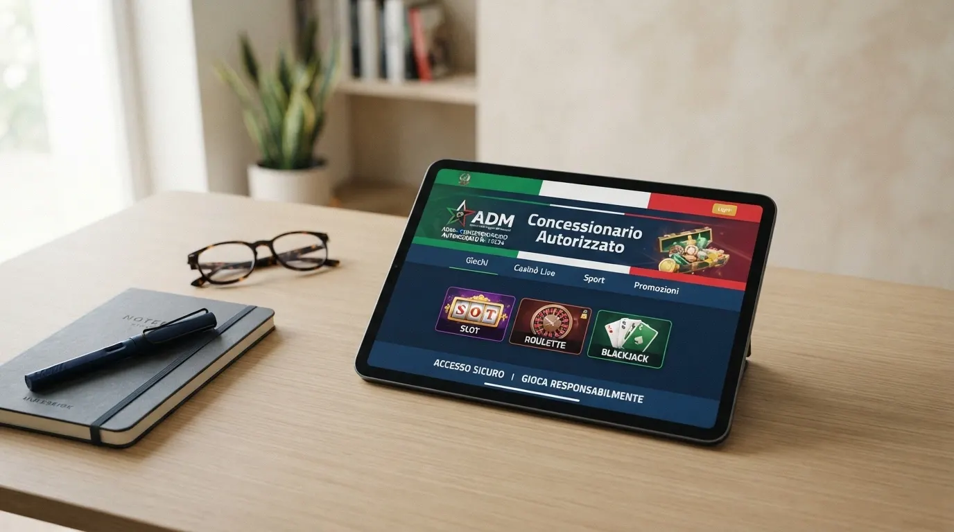 Il logo ufficiale dell'Agenzia delle Dogane e dei Monopoli accanto alla dicitura «Concessionario Autorizzato» e al numero di concessione