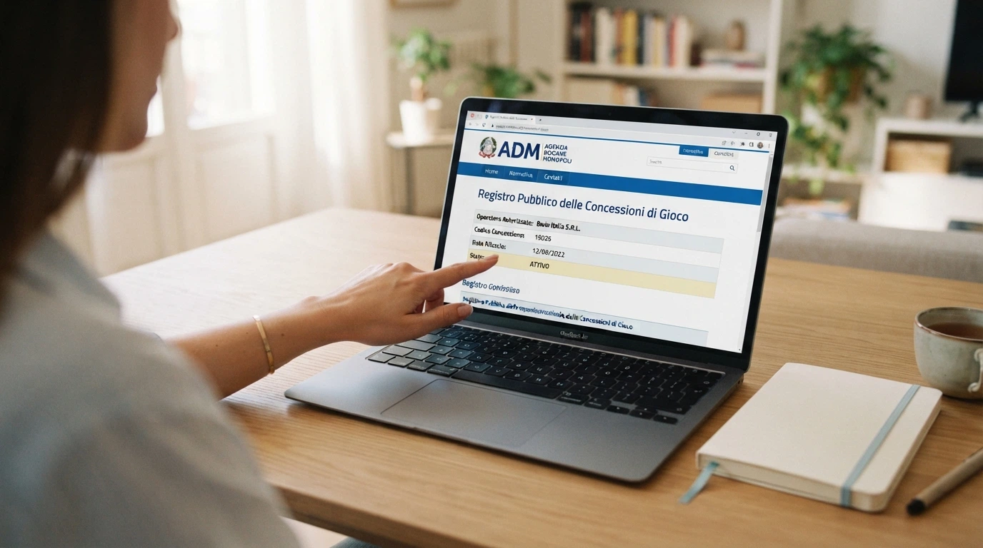Il registro pubblico delle concessioni ADM per il gioco a distanza, consultabile sul sito ufficiale adm.gov.it
