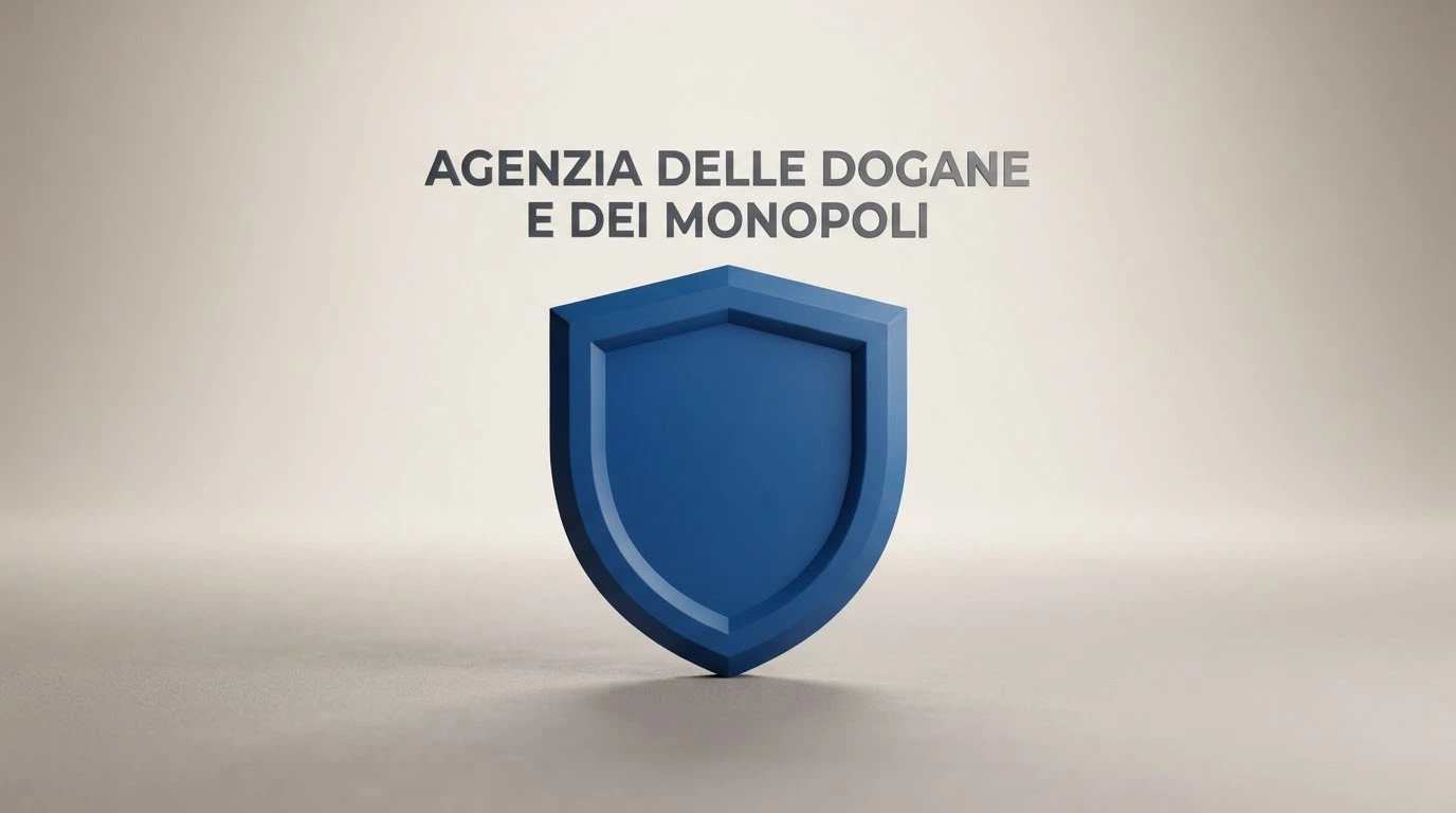 Il logo dell'Agenzia delle Dogane e dei Monopoli e l'indicazione del gioco legale in Italia