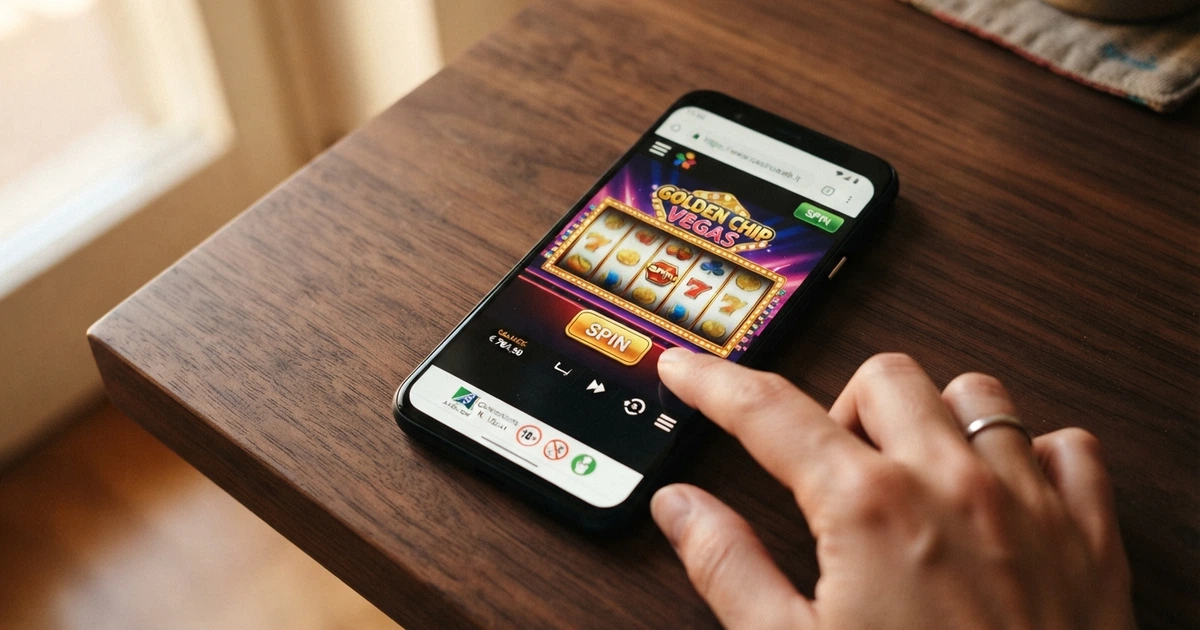 La homepage di un casinò online con licenza ADM, con il logo dell'Agenzia delle Dogane e dei Monopoli visibile nel footer e il dominio .it nella barra degli indirizzi
